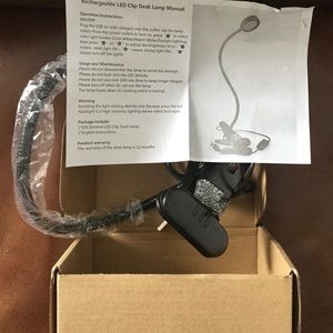 Rechargeable LED Clip On Desk Lamp